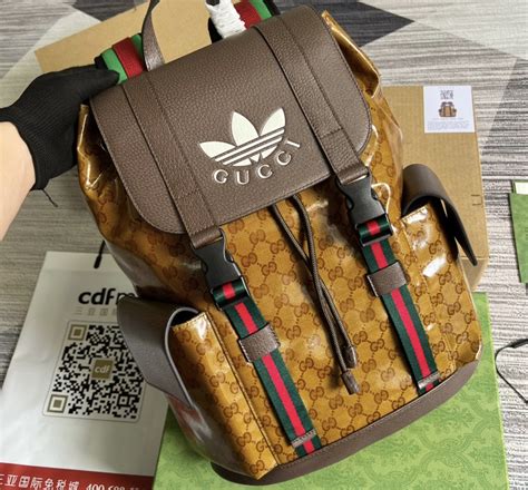 adidas gucci backpack|gucci adidas collab release date.